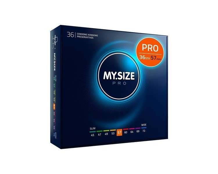 MY.SIZE PRO Condom Size 4 57mm 36 Pieces