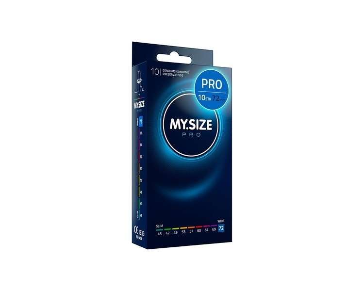 MY.SIZE PRO Condom Size 8 72mm 10 Pieces