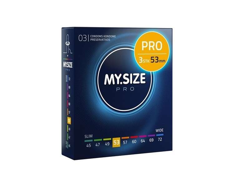 MY.SIZE PRO Condom Size 3 53mm 3 Pieces