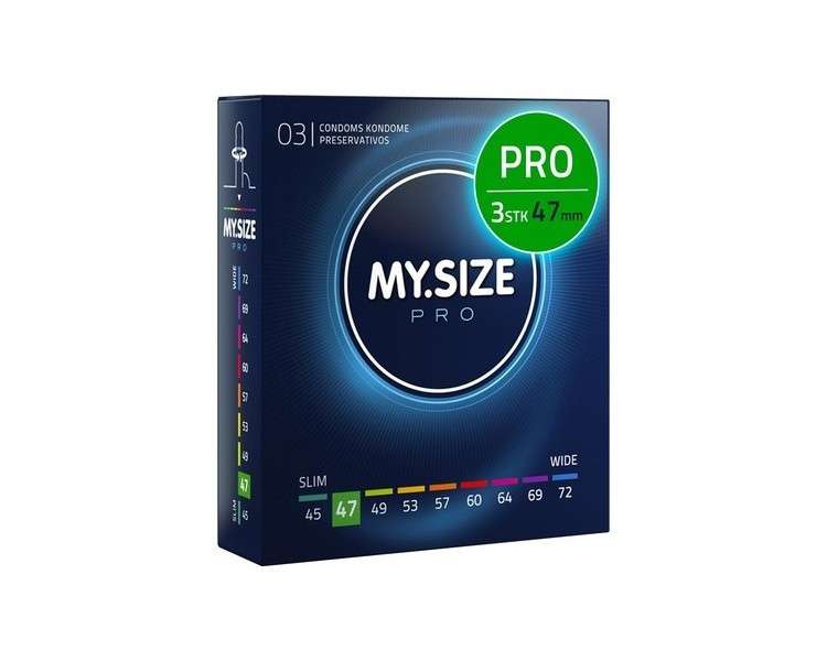 MY.SIZE PRO Condom Size 1 47mm 3 Pieces