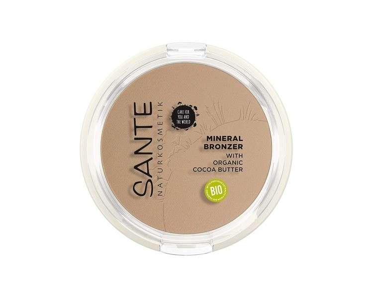 SANTE Naturkosmetik Mineral Bronzer Contouring & Bronzer Powder with Light-reflecting Pigments 9g