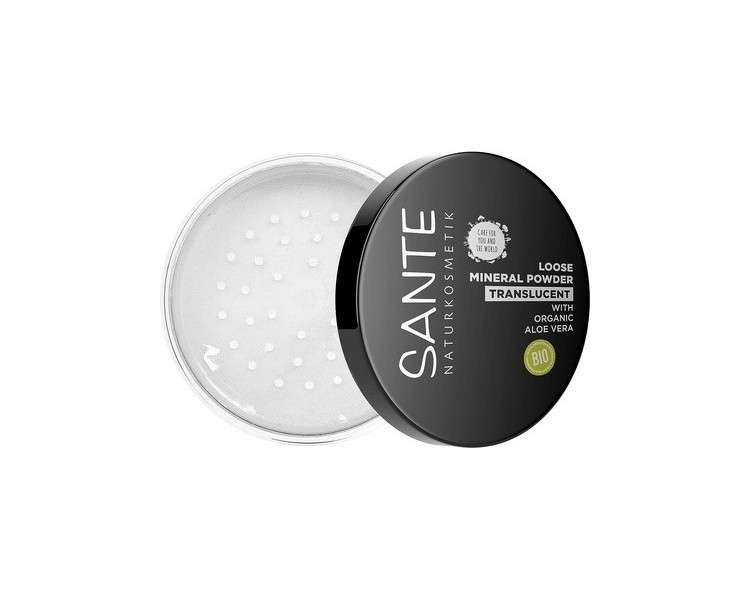 SANTE Naturkosmetik Loose Mineral Powder Transparent Loose Powder with Organic Aloe Vera 12g