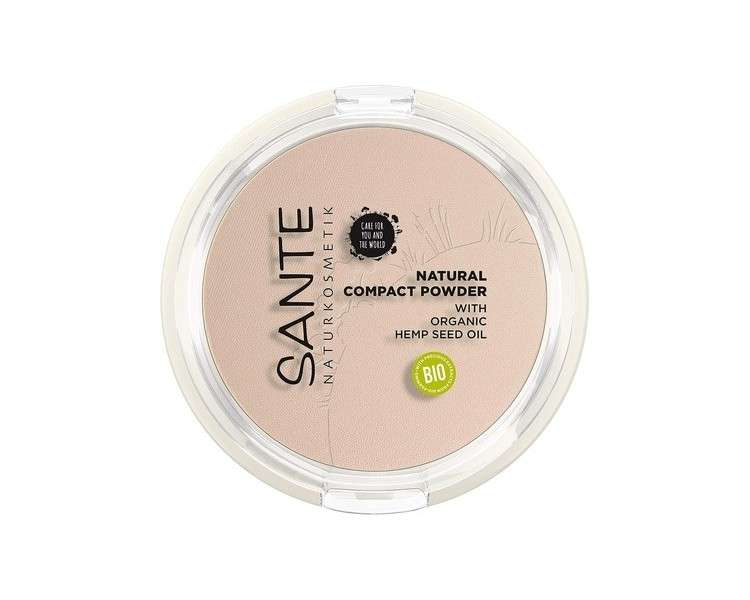 SANTE Naturkosmetik Natural Compact Powder 01 Cool Ivory 9g