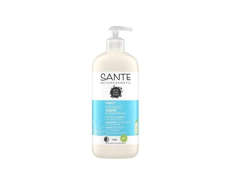 SANTE Naturkosmetik Extra Sensitive Shampoo Organic Aloe Vera & Bisabolol 500ml