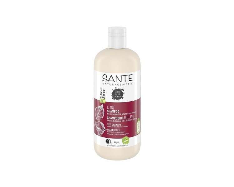 SANTE Naturkosmetik Shine Shampoo Organic Birch Leaf & Vegetable Protein 500ml