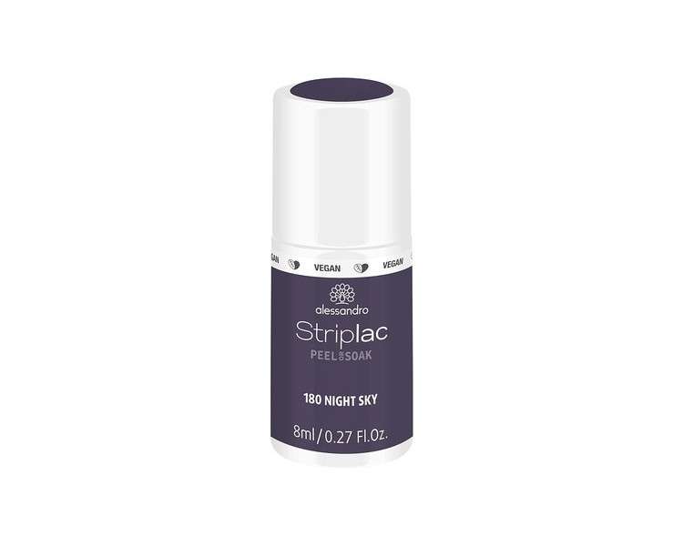 Alessandro Striplac Peel Or Soak Night Sky Led Nail Polish In Purple For Perfect