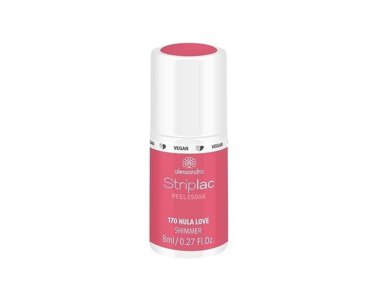 alessandro Striplac Peel or Soak Hula Love LED Nail Polish in Shimmering Raspberry Tone 8ml