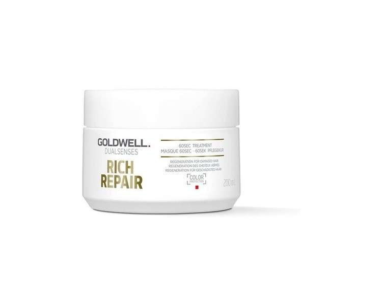 Goldwell Dualsenses Rich Repair Restoring 60Sec Treatment for Dry to Damaged Hair 200ml