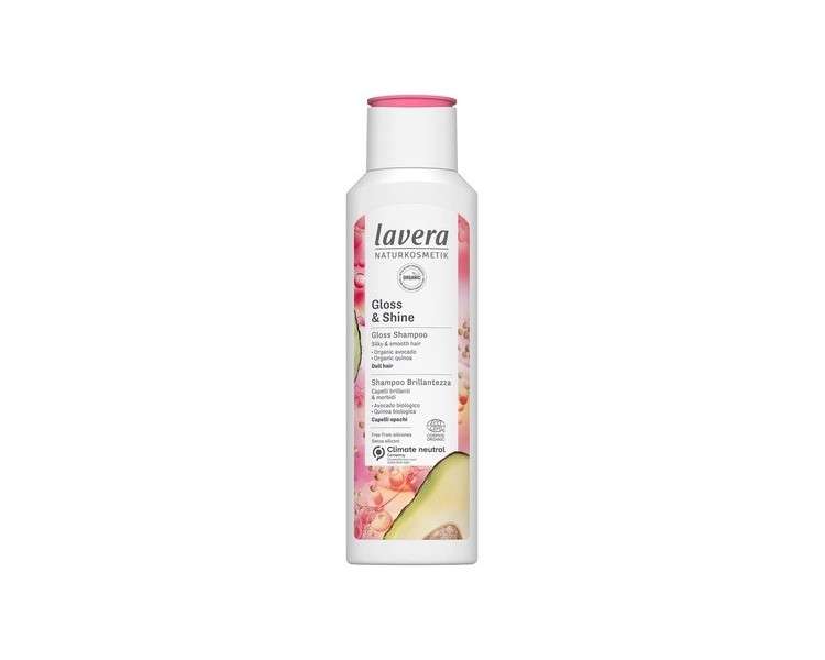 Lavera Gloss and Shine Shampoo Hair Care Natural Cosmetics Vegan Certified 250ml