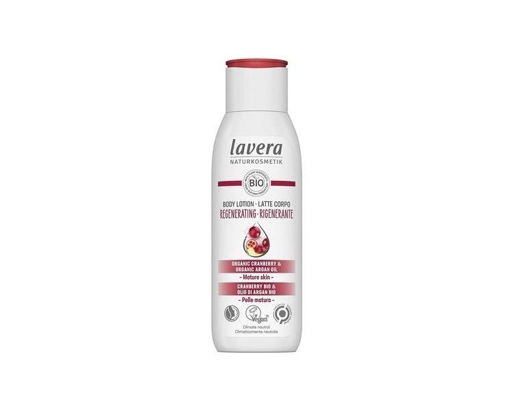 Lavera Regenerating Body Lotion with Organic Cranberry and Organic Argan Oil 200ml