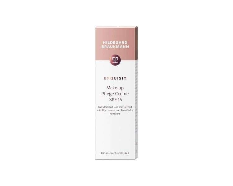 Hildegard Braukmann Exquisit Make-up Pflege Creme SPF 15 Tinted Face Cream 50ml