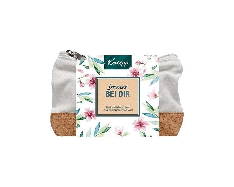 Kneipp Always with You Gift Set Sensitive Almond Blossom Hand Cream and Skin Care Lip Balm 145g