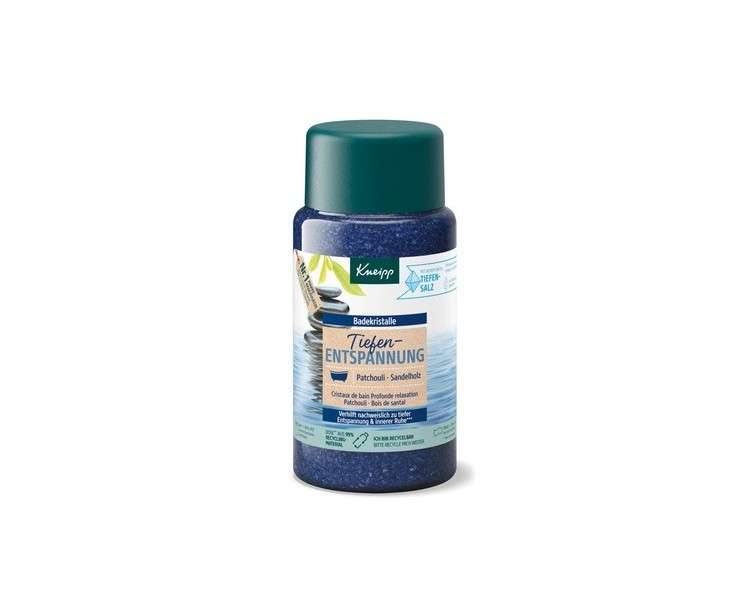 Kneipp Deep Relaxation Bath Crystals with Pure Deep Salt from Saline Luisenhall and Essential Patchouli Oil 600g