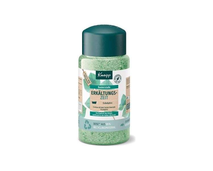 Kneipp Cold Season Bath Crystals with Eucalyptus and Mint Essential Oils 600g - Bulk Bath Salt Pack