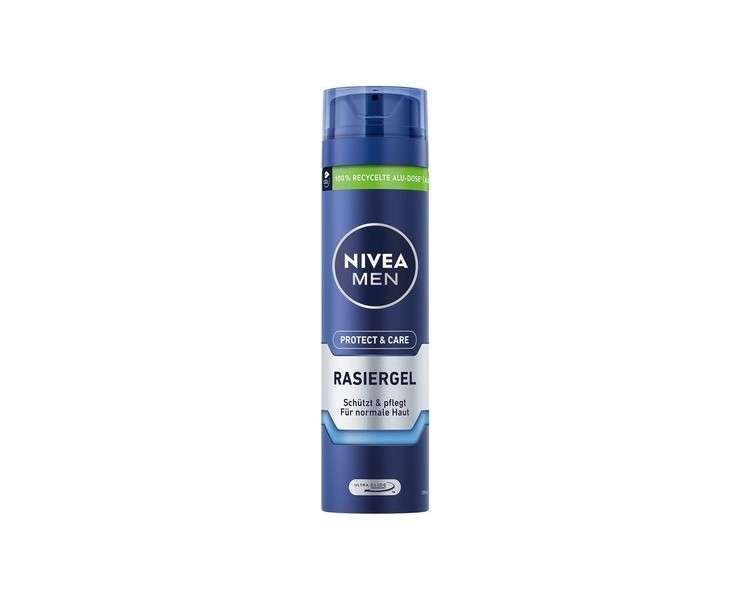 Nivea Men Protect & Care Shaving Gel 200ml with Aloe Vera and Panthenol