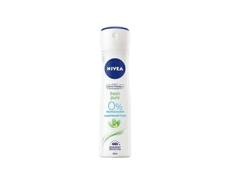 NIVEA Aluminum-Free with Jasmine Scent and Refreshing Formula 48h Protection Fresh Pure Deo Spray 150ml
