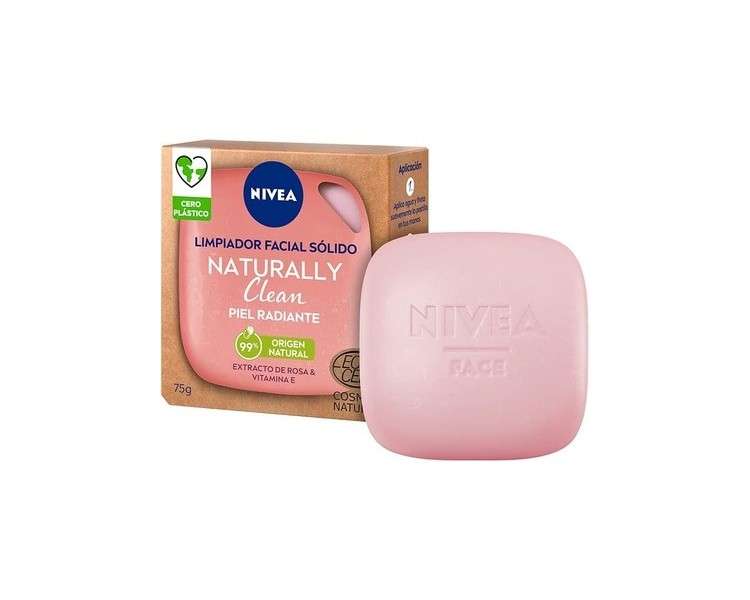 Nivea Naturally Clean Radiant Skin Solid Facial Cleanser 75g