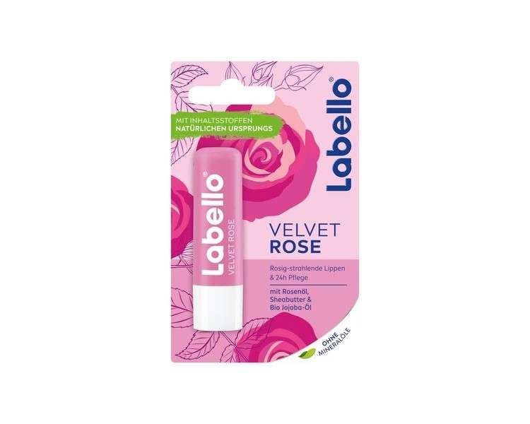 Labello Velvet Rose Lip Care Stick 4.8g