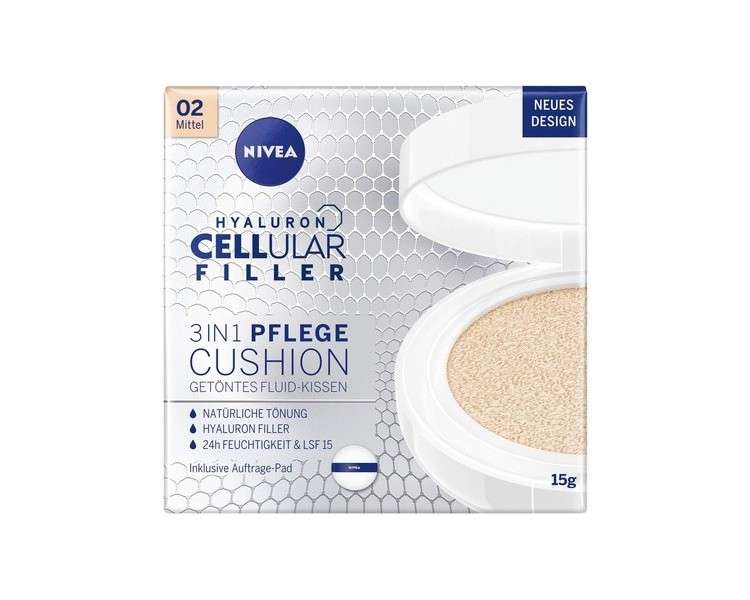 Nivea 3-in-1 Anti-Age Care Cushion for Natural Tinting and Moisture