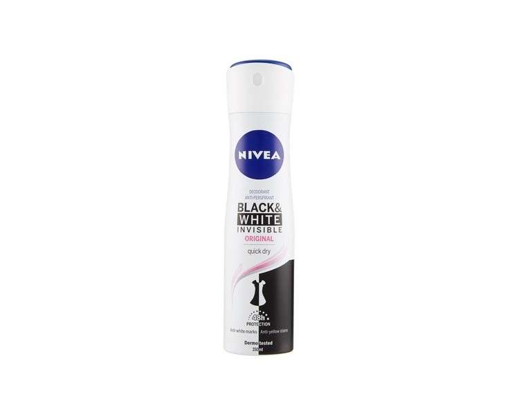 Nivea Invisible For Black & White Original Women's Deodorant Spray 150ml