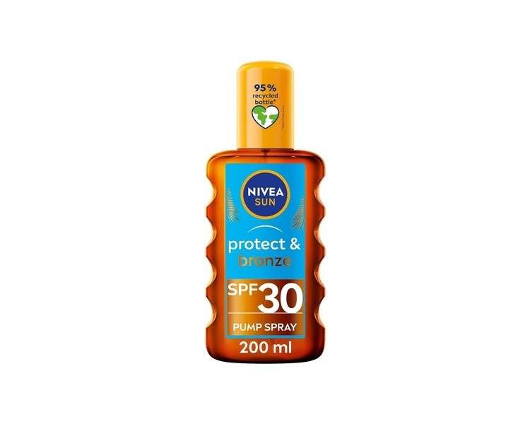 Nivea Sun Protect & Bronze Oil Spray 200ml SPF 30