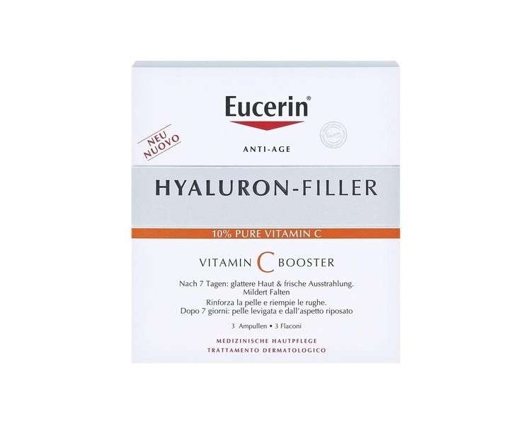 Eucerin Hyaluron-Filler Vitamin C Booster Anti-Aging Serum - Pack of 3