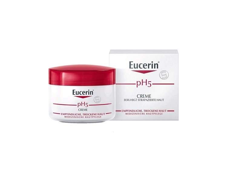 Eucerin pH5 Cream Soothes Damaged Skin 75ml