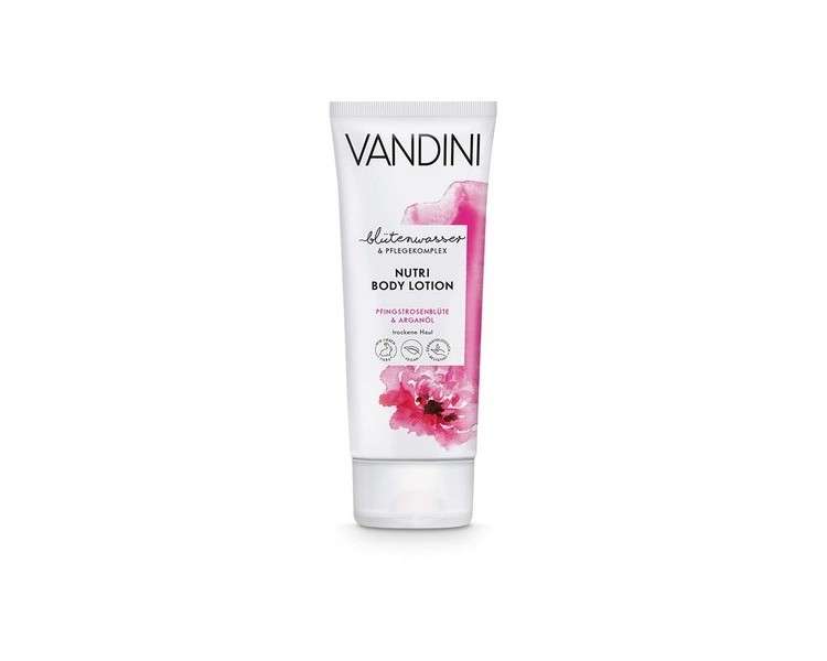 VANDINI Nutri Body Lotion for Women with Peony Blossom & Argan Oil 200ml