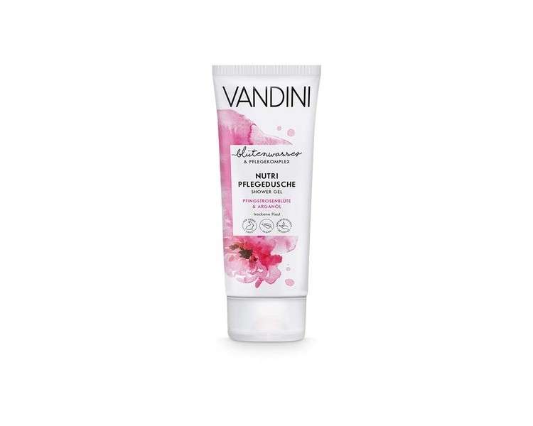 VANDINI Nutri Care Shower Gel for Women with Peony Blossom & Argan Oil 200ml