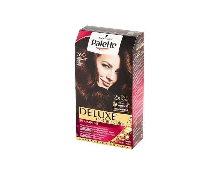 Palette Deluxe Permanent Hair Color 4-65 760 Dazzling Brown 115ml