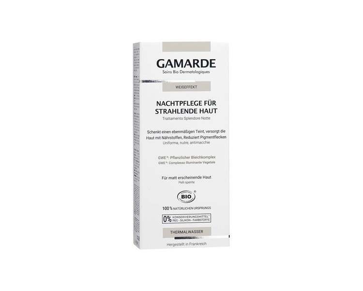 GAMARDE Bio-Kosmetik White Effect Night Care for Radiant Skin 40ml