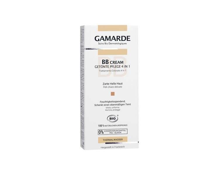 GAMARDE Bio-Kosmetik BB Cream 4 in 1 Tinted Day Cream 40ml Fair Skins