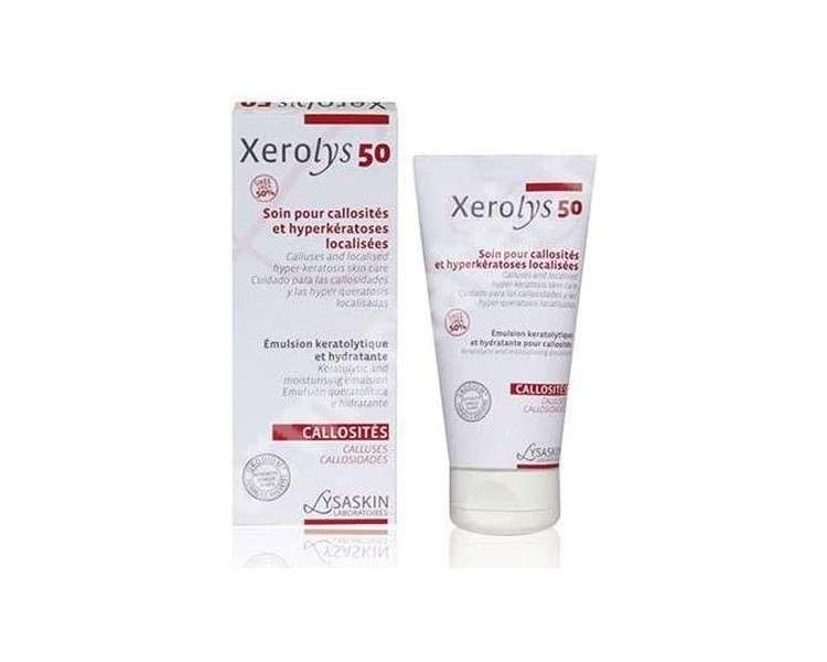 XEROLYS 50 Healing Urea Cream 50% for Dry Skin of Knees, Elbows, Feet, Psoriasis