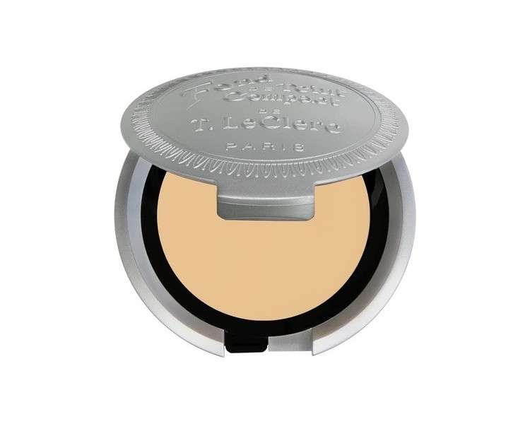 T-Leclerc Fond De Teint Compact Crème 02 Crème Naturel 8g - Effet Naturel/Poudré