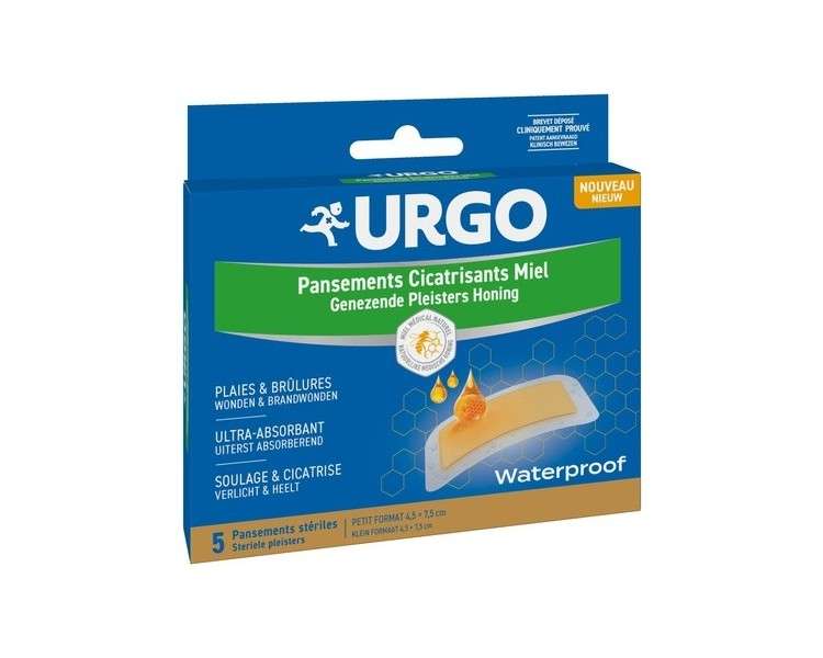 Urgo Honey Healing Dressings 5 Sterile Dressings