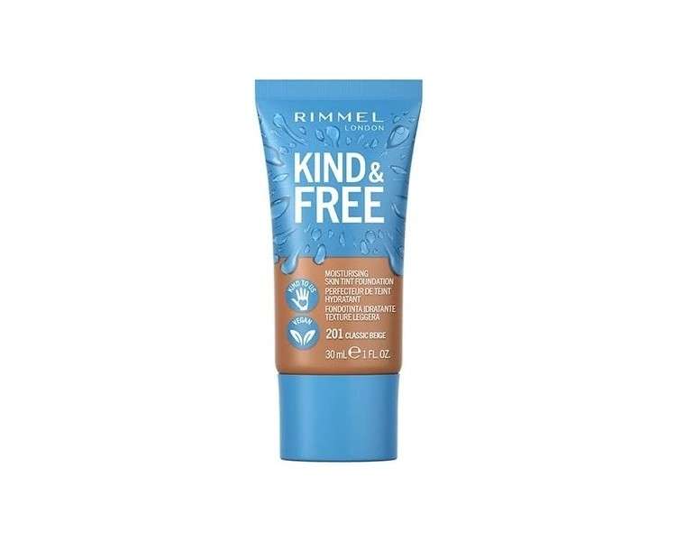 Rimmel London Kind & Free Moisturising Make-up 201 Classic Beige 30ml