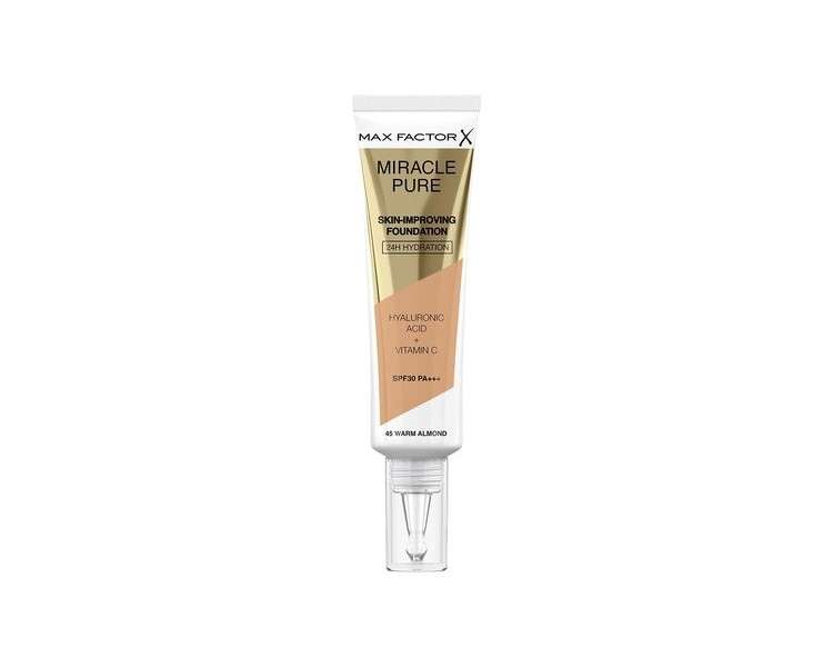 Max Factor Miracle Pure Foundation Warm Almond 45