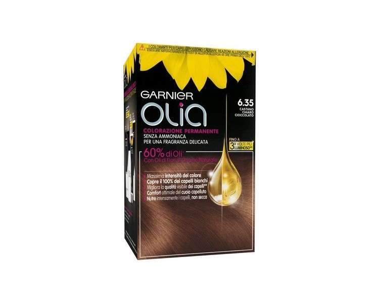 OLIA Permanent Hair Color Without Ammonia - Light Chocolate Cast