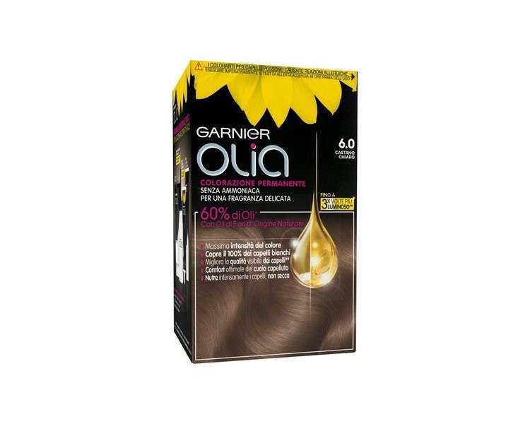 Olia Permanent Ammonia-Free Hair Color Light Brown