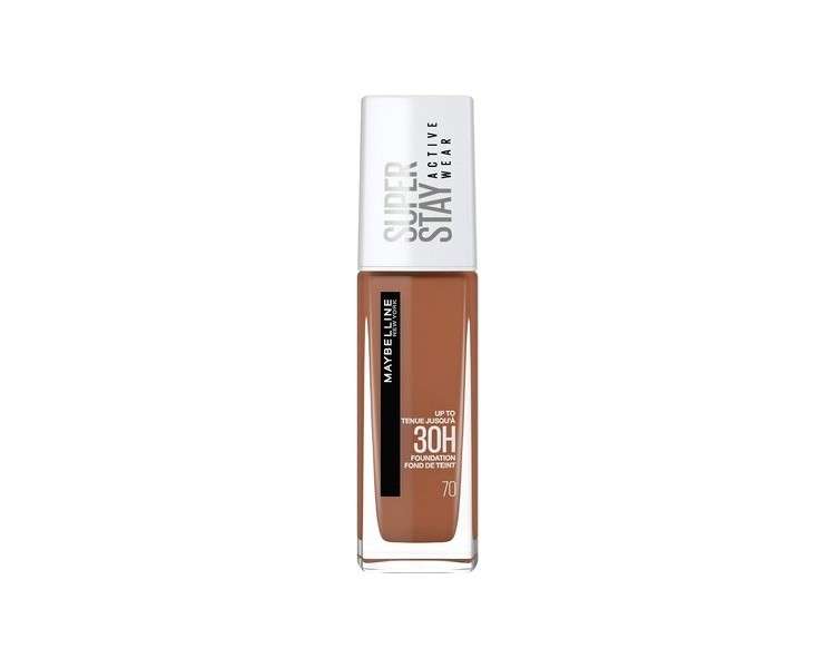 Maybelline New York Superstay Active Wear 30 Hour Long-Lasting Liquid Foundation 30ml Shade 70 Cocoa