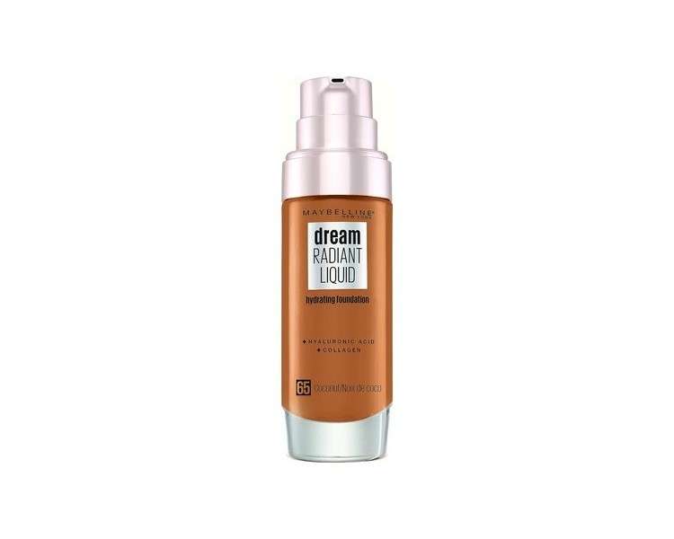 Maybelline New York Dream Radiant Liquid Make-Up Liquid Foundation No. 65 Coconut 30ml