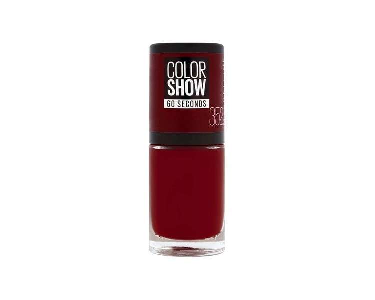 Gemey Maybelline Colorshow Nail Varnish Downtown Red