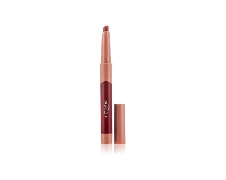 L'Oreal Paris Infallible Very Matte Lip Crayon Lipstick Smudge Proof Plum 112 Spice of Life