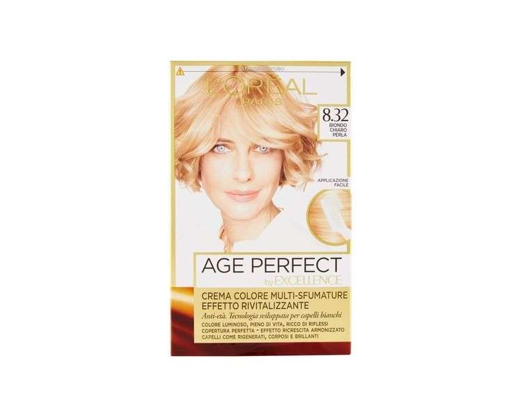 Excellence Age Perfect Hair Dye 8.32 Light Blonde Pearl