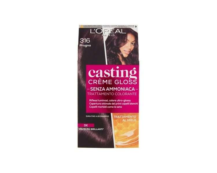 Hair Dye Casting Creme Gloss Without Ammonia N316 Plum