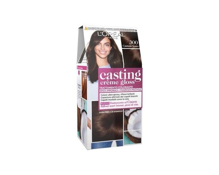 L'Oreal Paris Casting Creme Gloss 300 Chestnut Dark Hair Dye