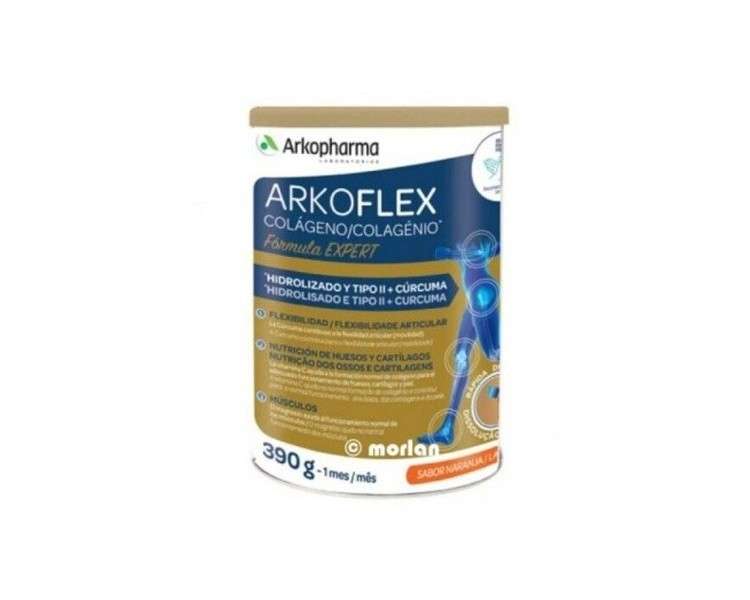 Arkopharma Arkoflex Dolexpert Hydrolyzed Collagen Type I and II Orange Flavor 390g