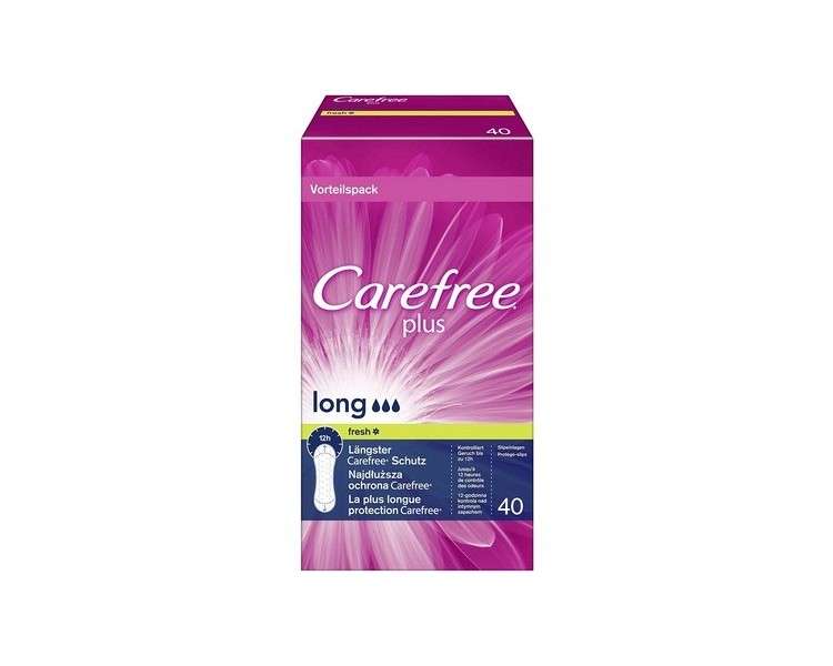 Carefree Long Plus Pantyliners Fresh