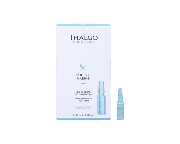 THALGO Marine Skincare Source Marine Hydrating 7-Day Treatment Absolute Hydra-Marine Concentrate SOS Course with Hyaluronic Acid 7 Pack 1.2ml 0.04 fl. oz.