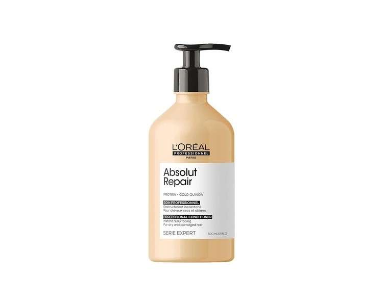 L'Oreal Professionnel Conditioner with Protein and Gold Quinoa for Dry and Damaged Hair 500ml